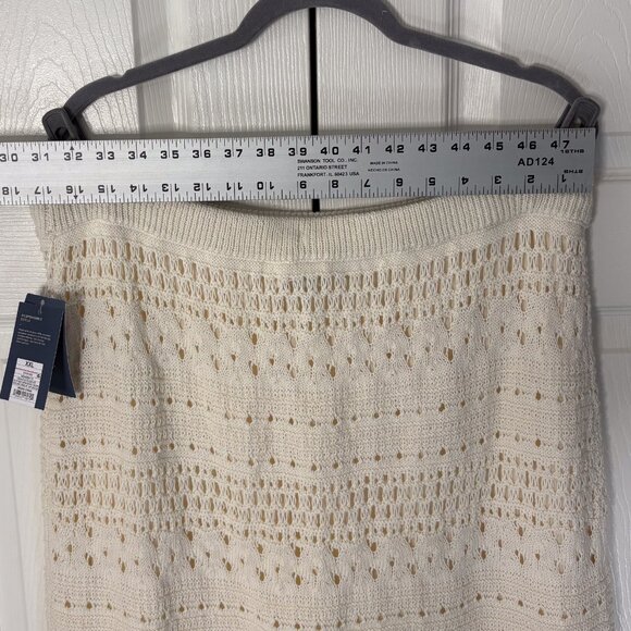 Universal Thread XXL Cream Crochet Knit Maxi Skirt NWT - Picture 3 of 8